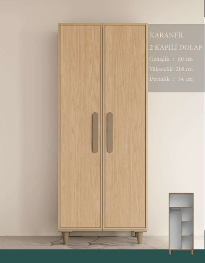 CSTR KARANFİL 2KAPAKLI DOLAP