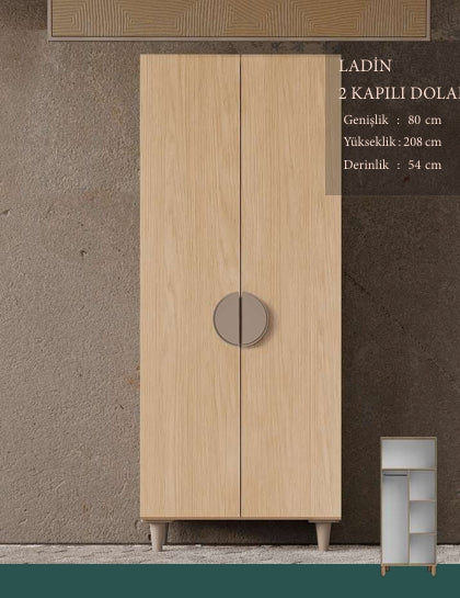 CSTR LADİN 2 KAPAKLI DOLAP