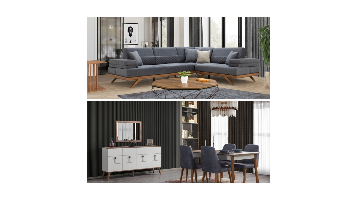 DS KÖŞE TAKIMLI DÜĞÜN PAKETİ 12 (İkili Paket)